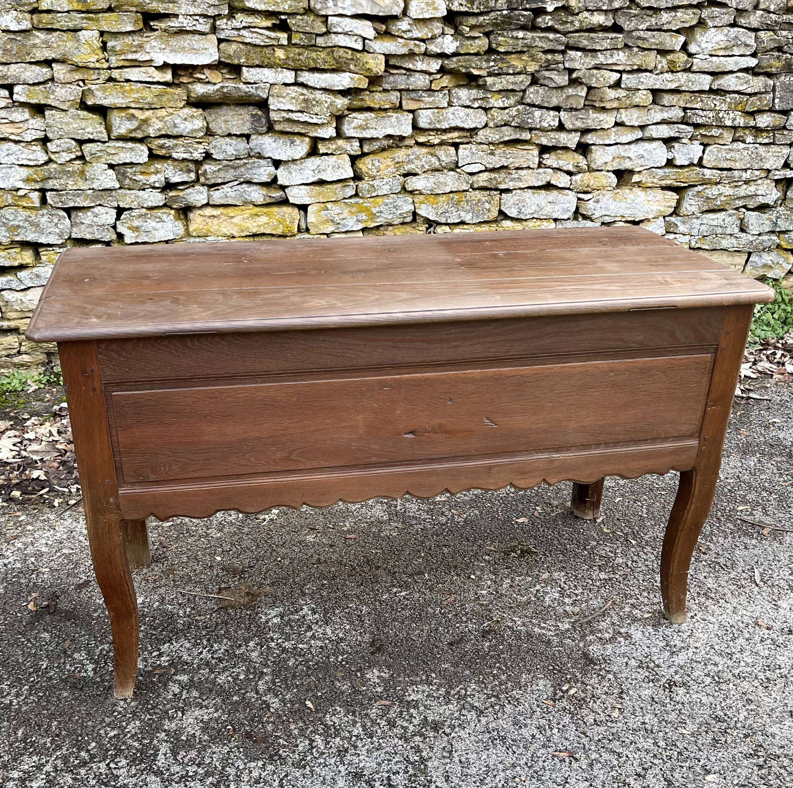 Chest , old 18th century oak
