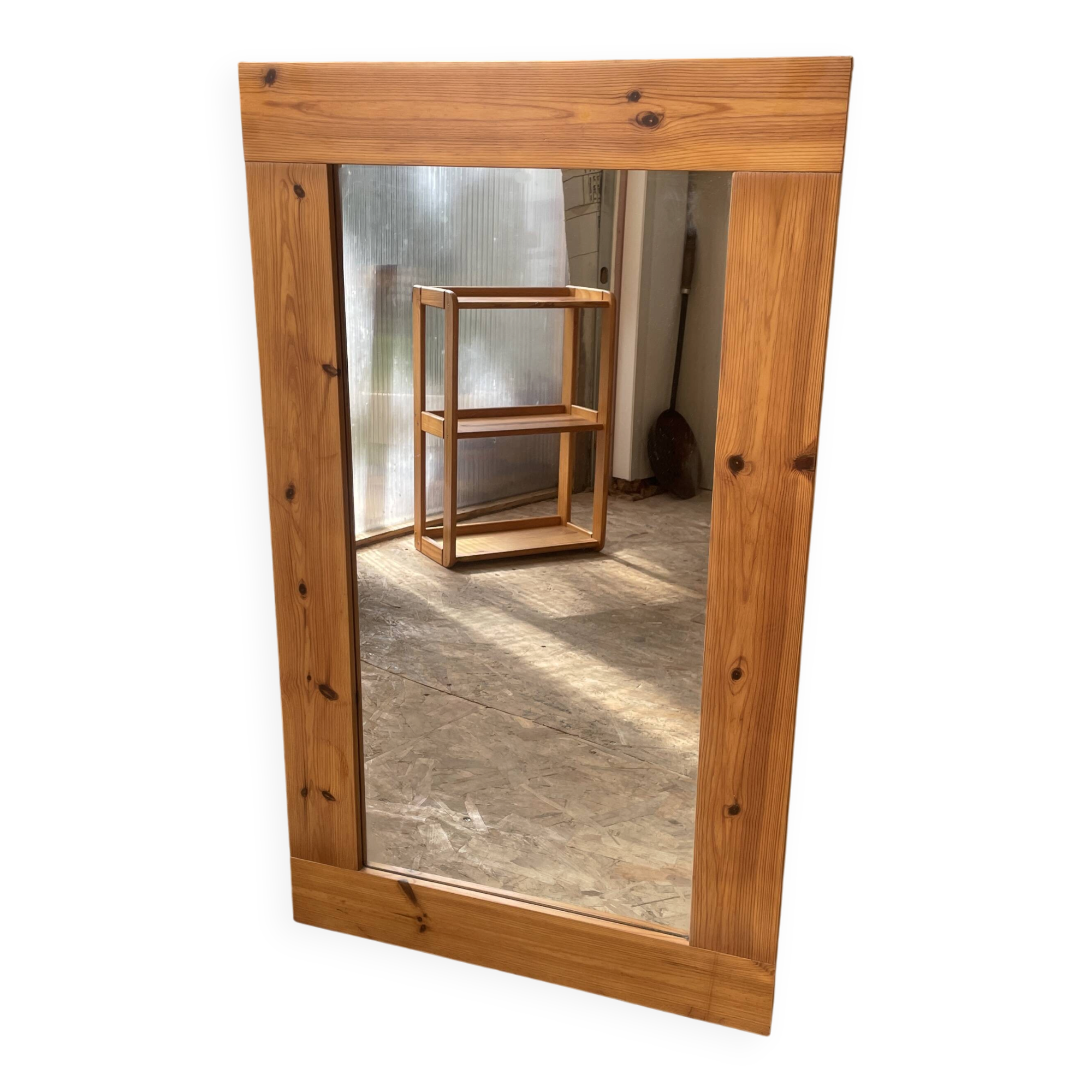 Large pine mirror - 1990s
