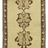 1960s handmade one-of-a-kind oriental beige rug 90 cm x 182 cm
