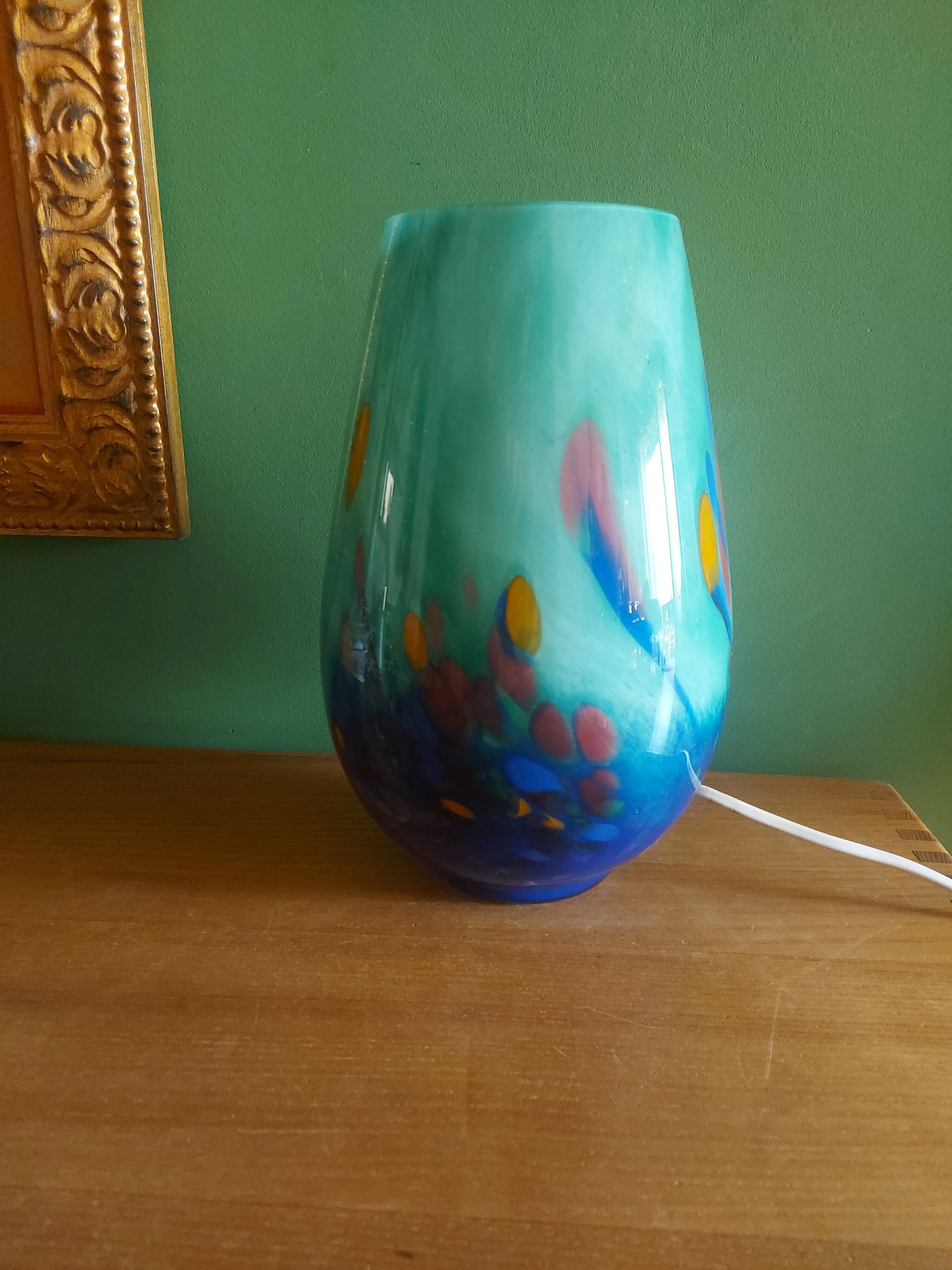 Blown glass lamp soisy, essonne