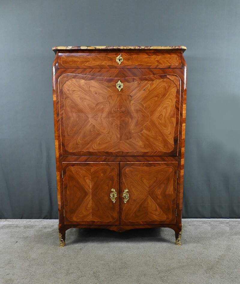 Precious wood secretary, Louis XV – Late 18th century