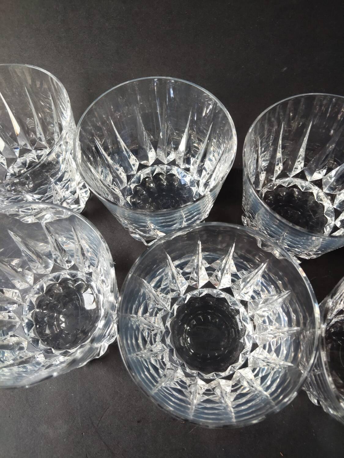 6 Verres à whisky tumbler Crystal St Louis Guernesey.