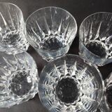 6 Verres à whisky tumbler Crystal St Louis Guernesey.