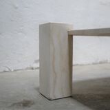 Vintage travertine coffee table by Editions Ligne Roset