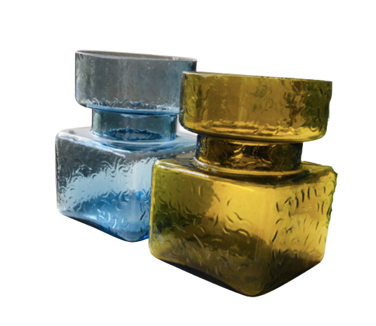 Duo of vases Pala by Helena Tynell for Riihimäki Finland