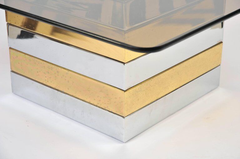 Low brass & chrome table