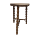 Tabouret tripode bois pieds perlés