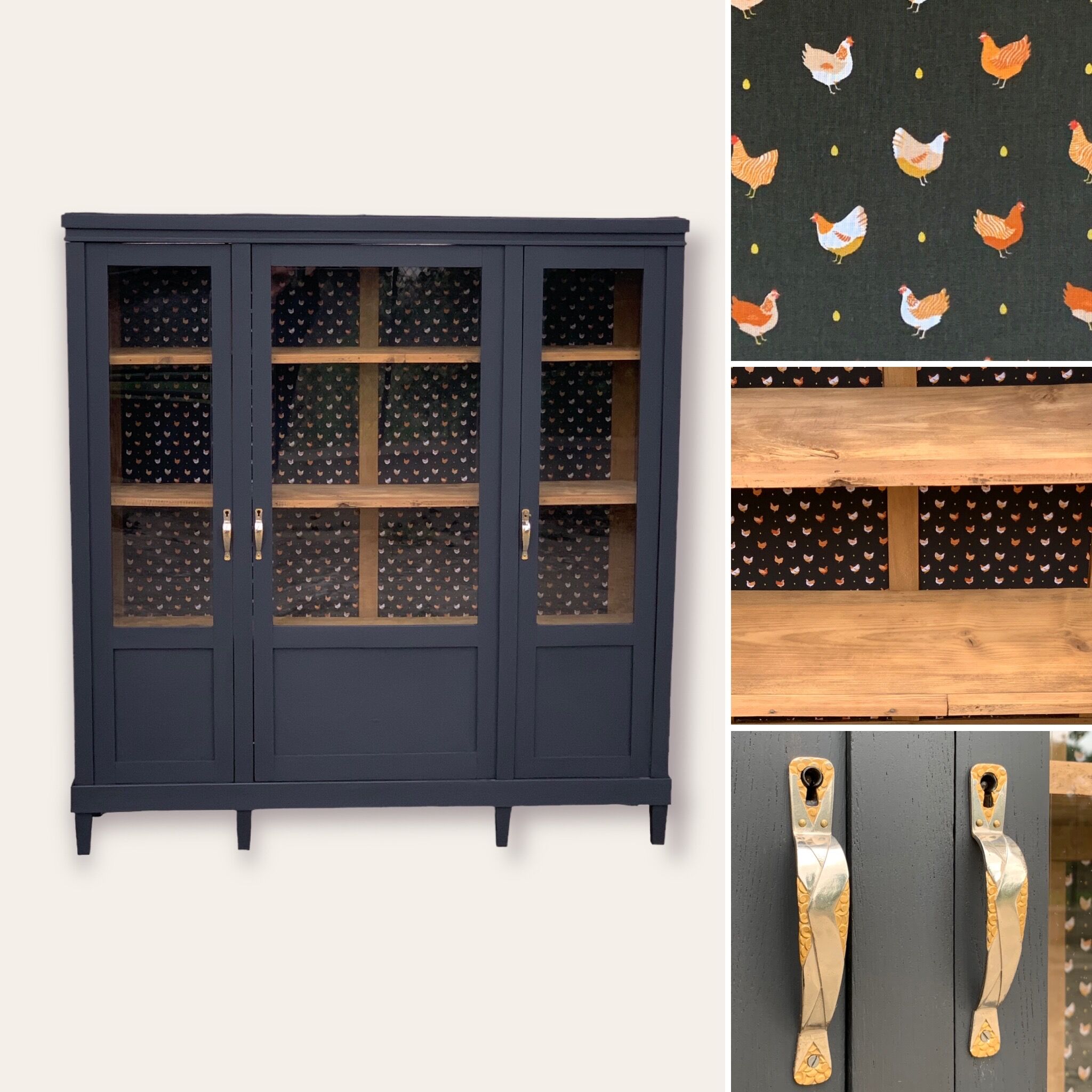 Removable glass cabinet art deco 1930