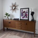 Large vintage brutalist sideboard