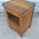 Art Deco bedside table in solid oak