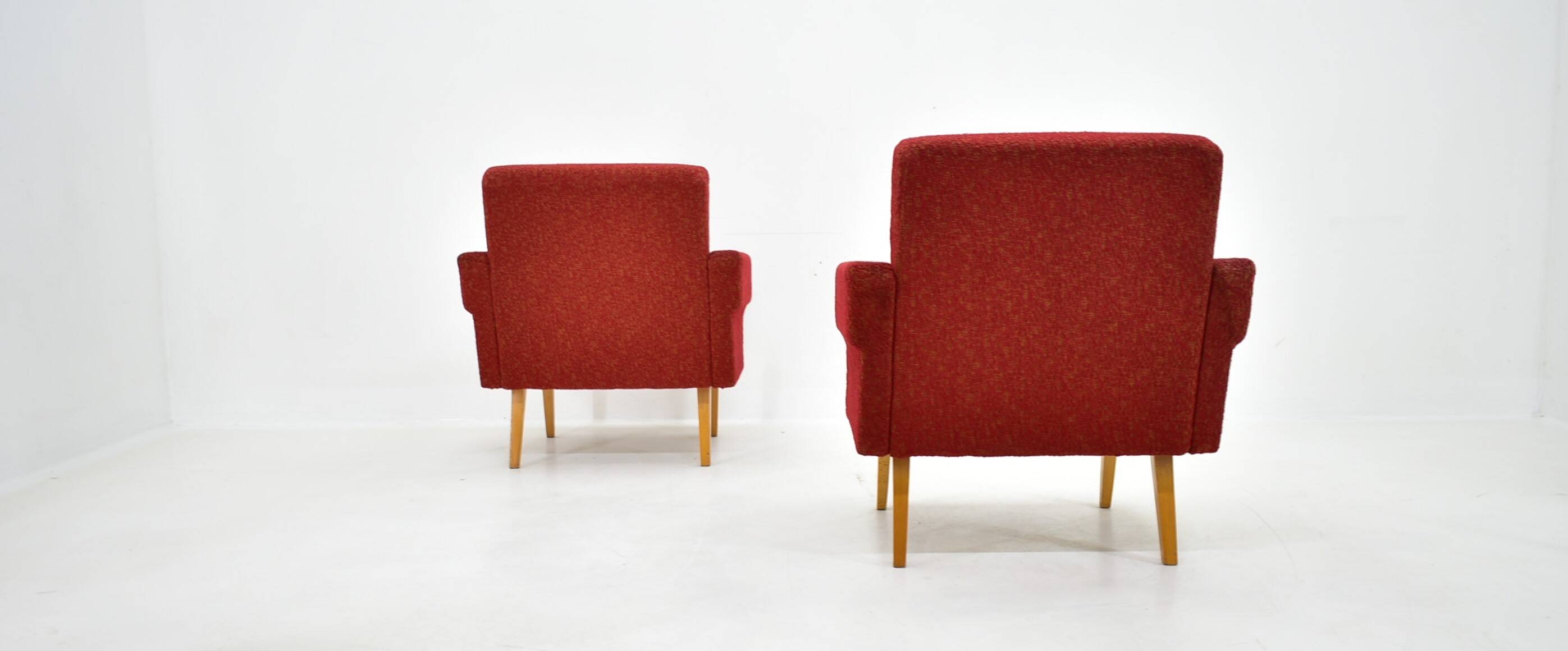Paire de fauteuils des années 1950, Tchécoslovaquie