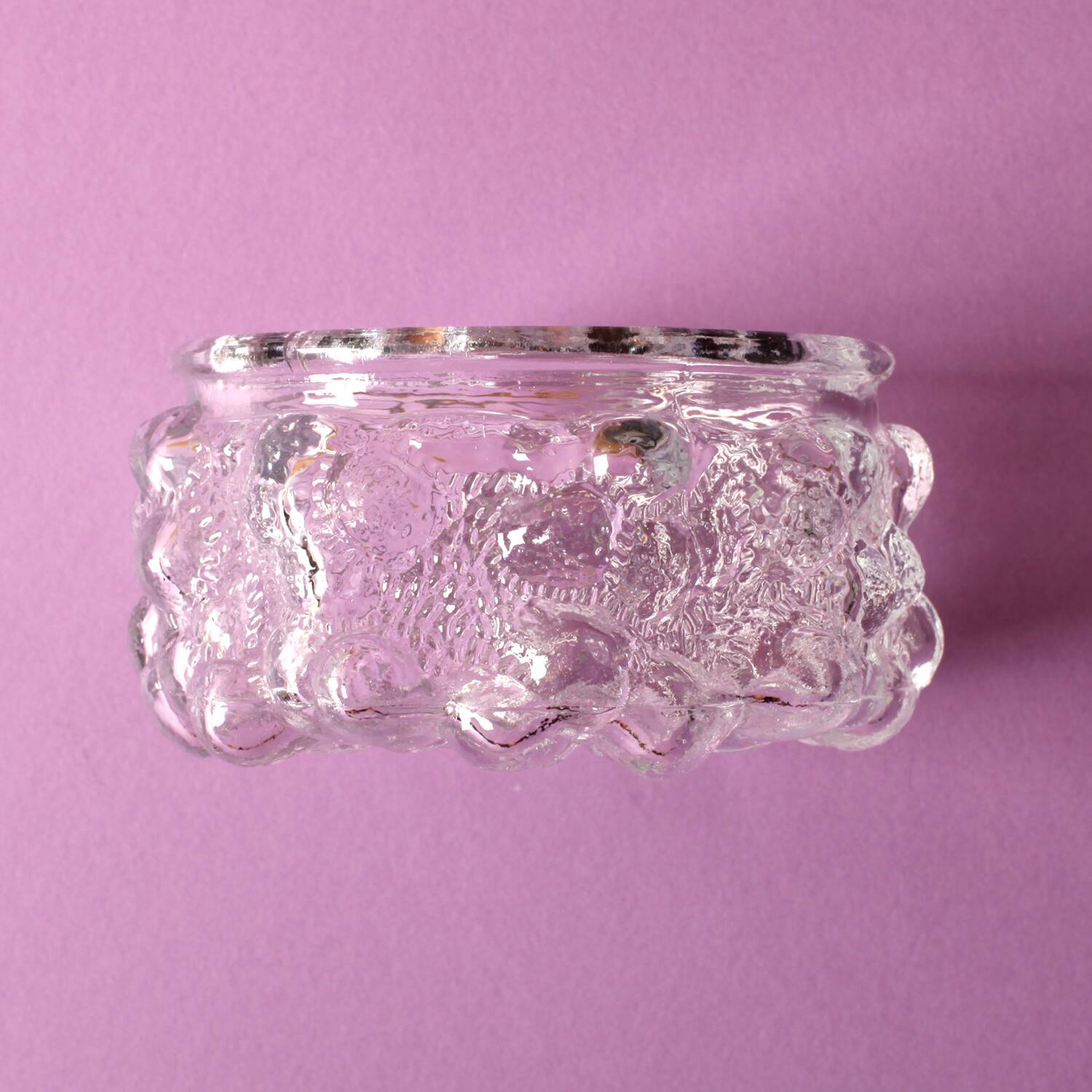 Vintage Pressed Glass Bowl / Vladislav Urban Design / Czech Republic / 1968