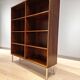 Vintage rosewood bookcase designed by Omann Jun