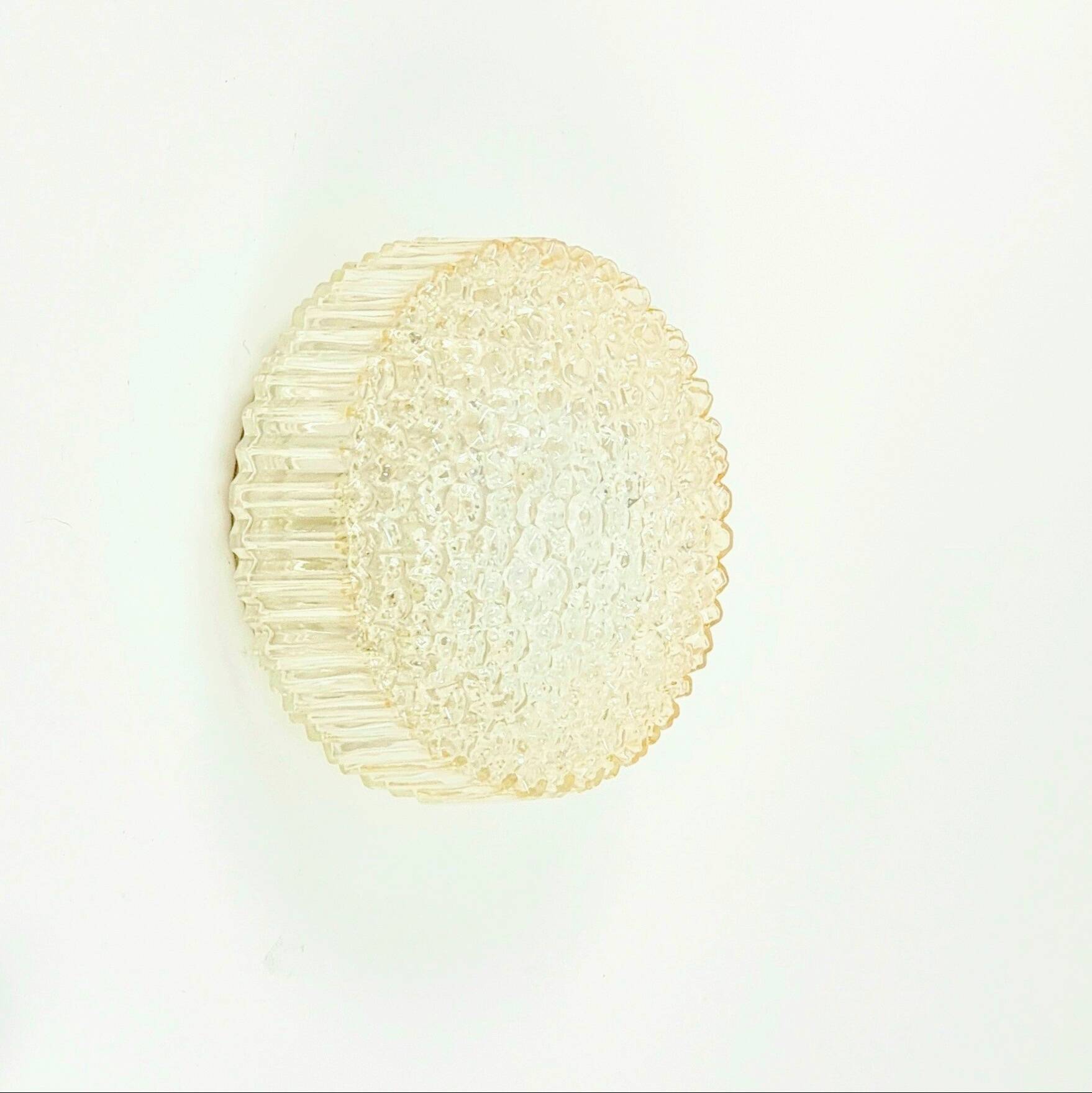 Amber Bubble Glass Wall Light by Helena Tynell for Limburg, Germany, 1970s