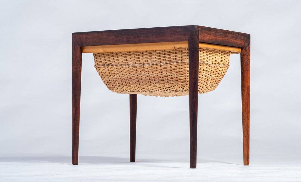 Sewing Table in Rosewood by Severin Hansen for Haslev Møbelsnedkeri, Denmark, 1960s