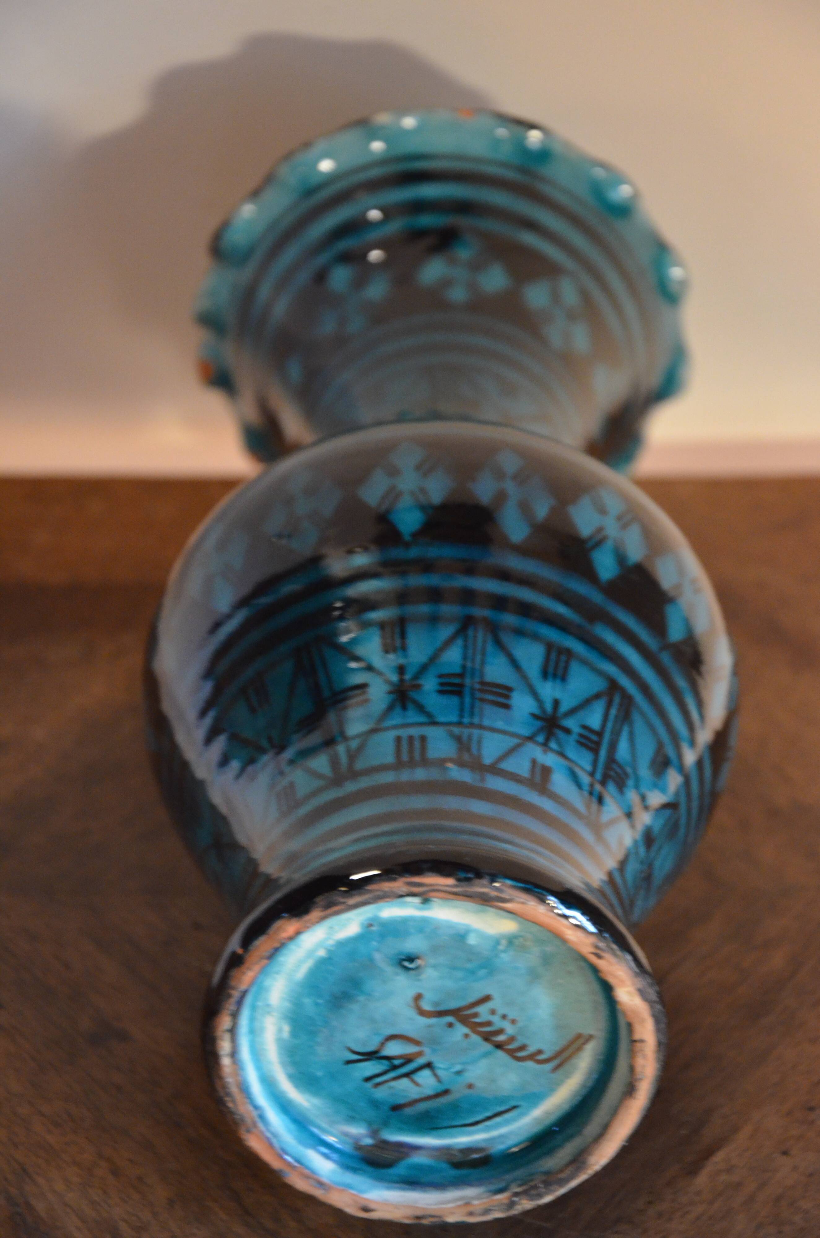 Moroccan Safi ceramic vase