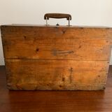 Antique wooden suitcase