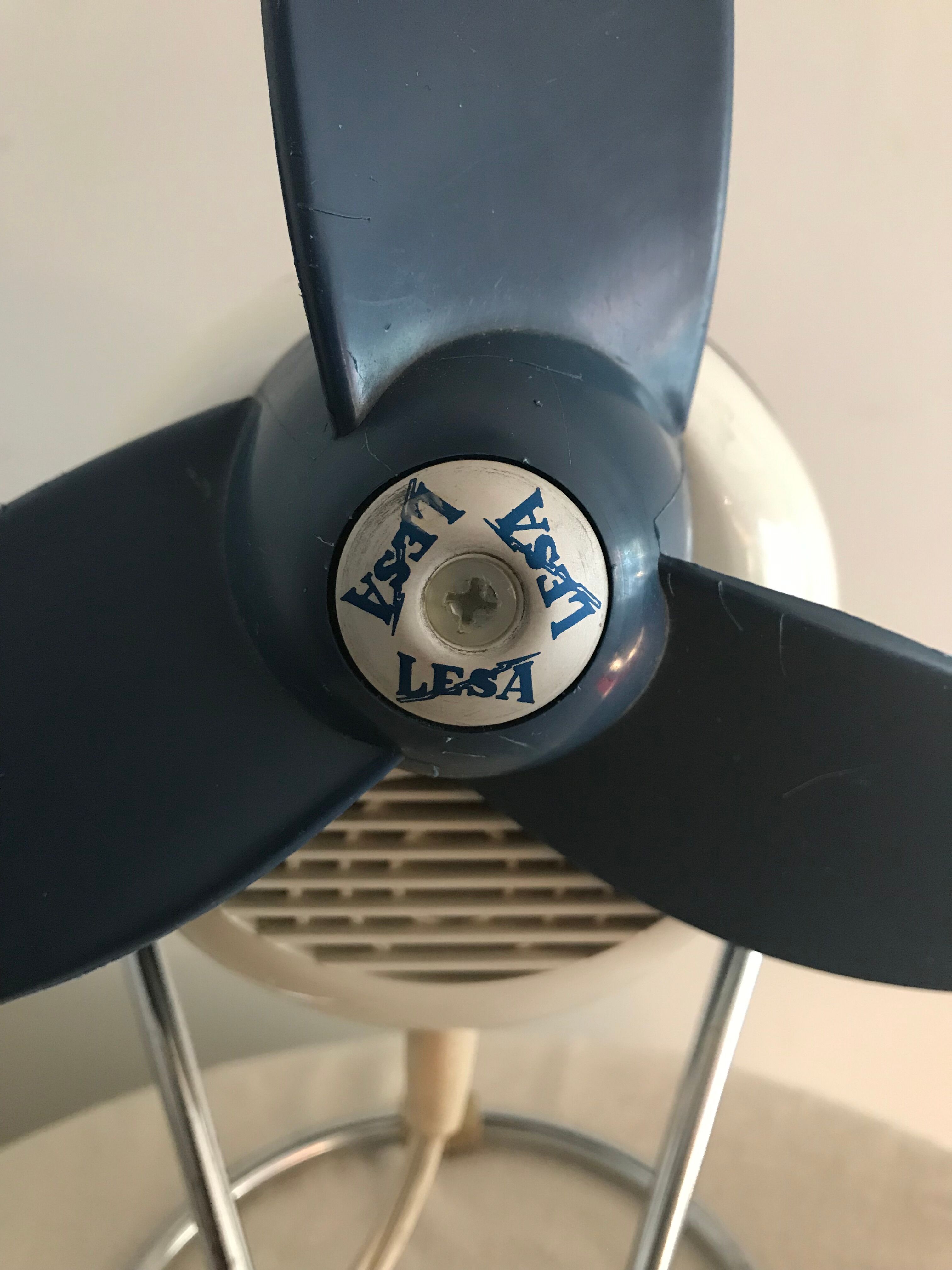 Adjustable and Italian vintage table fan