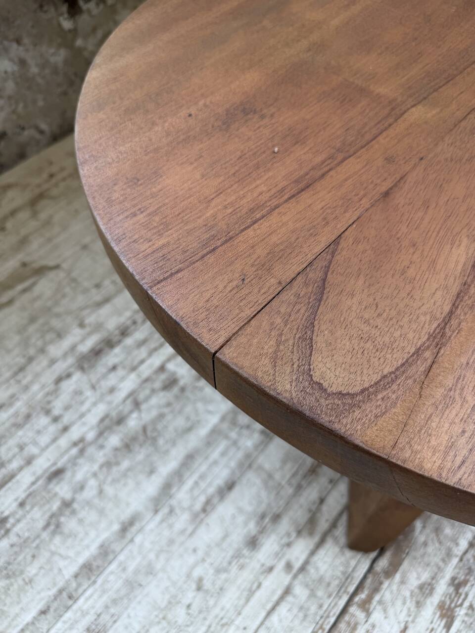 Constructivist gueridon 1950 mahogany