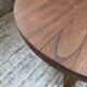 Constructivist gueridon 1950 mahogany