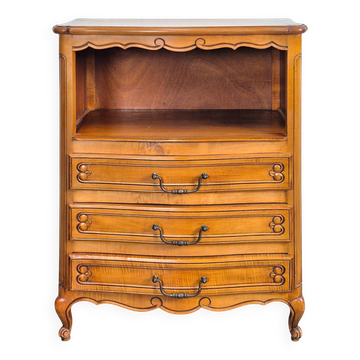 Neo-rustic cherry bedside table