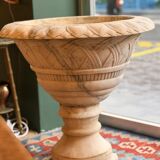 Large garden basin in marble, 19th century