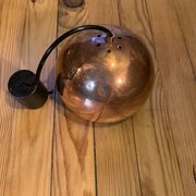 Luminaire globe laiton cuivré