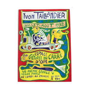Affiche exposition Yvon Taillandier