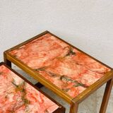 1960s marble nesting coffee table