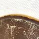 XXth oval mirror, gilded wood trumeau, beveled ice, vintage medallion mirror
