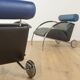 Fauteuil en chrome et cuir Zyklus par Peter Maly pour COR, 1984