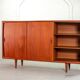 XL HP Hansen Scandinavian Design Teak Wooden Highboard Credenza Denmark 60s