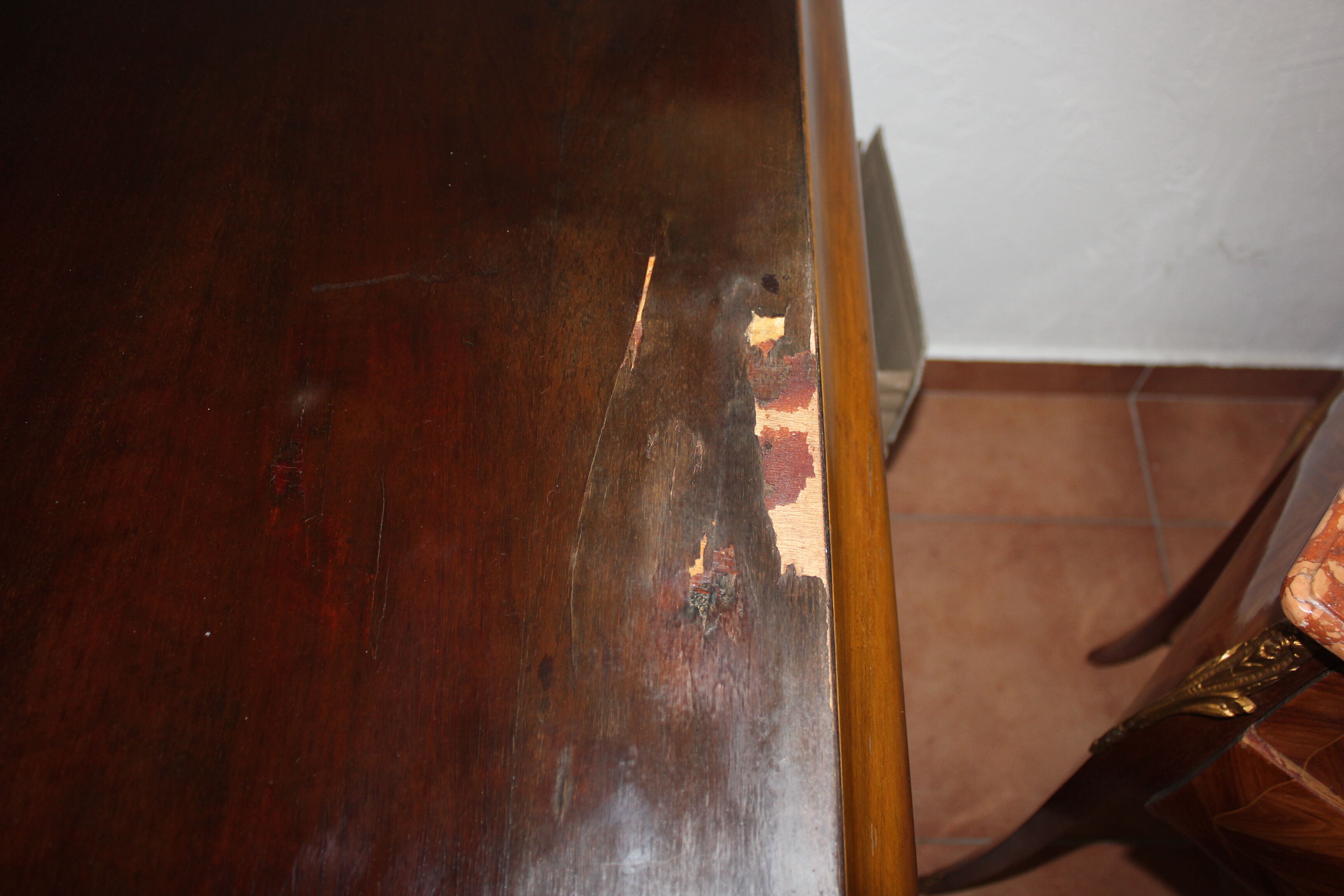 Table art deco 1930 in rosewood