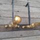 Pair of old brass chenets