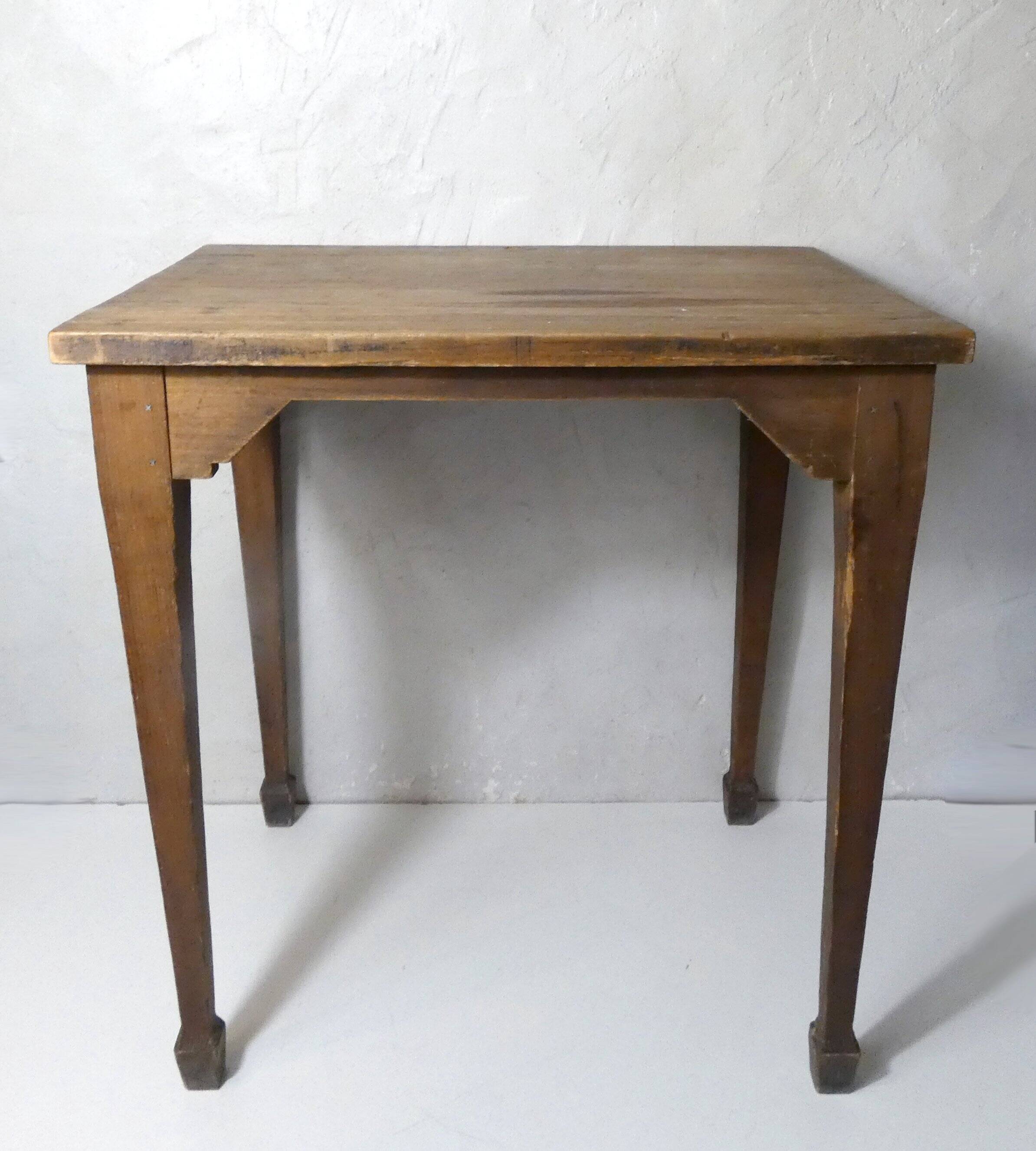 vintage wooden writing desk side table
