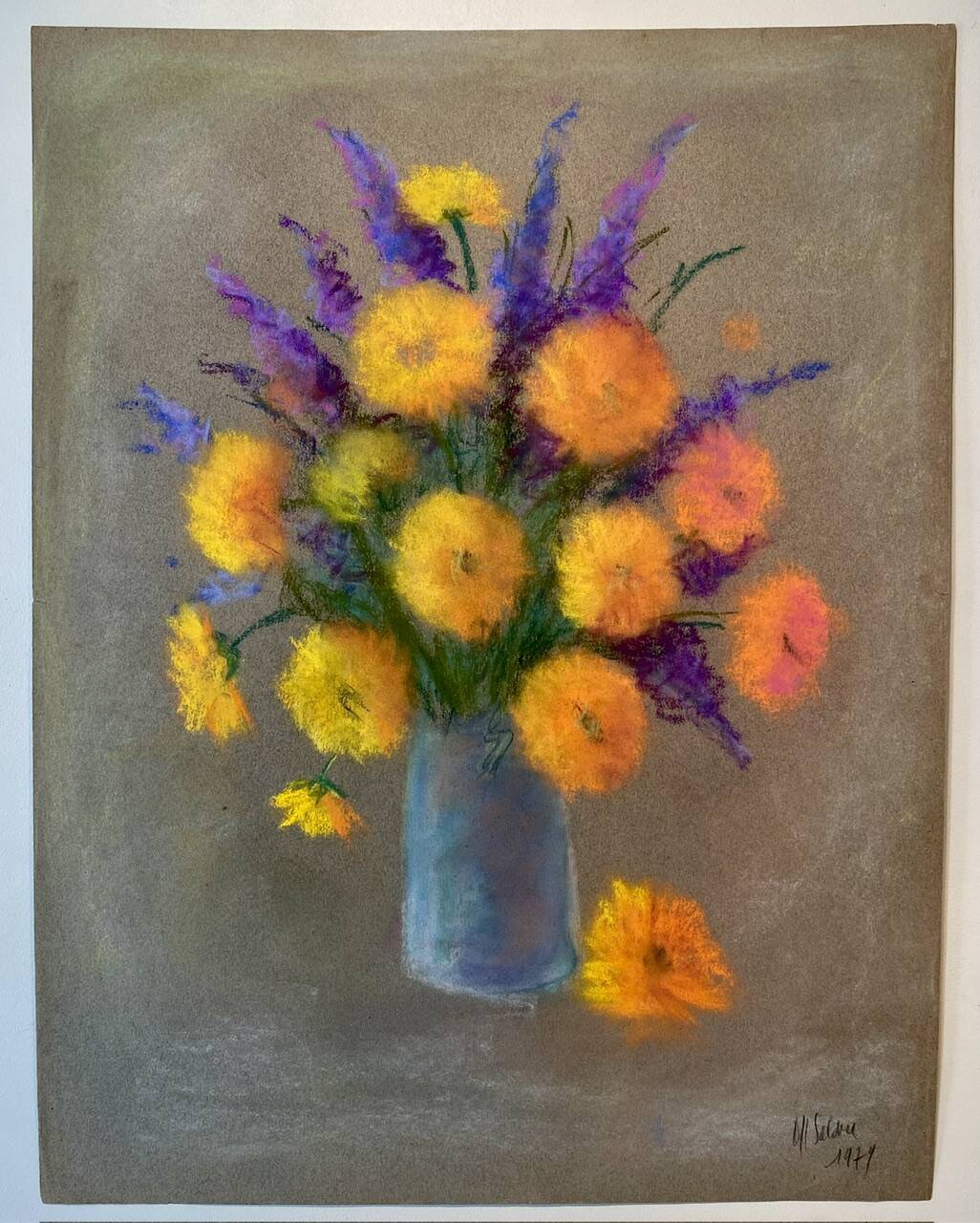 Nature morte aux soucis par Salomon de 1979