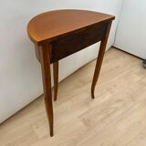 Biedermeier Demi-Lune Console Table in Cherry Wood, South Germany, 1820