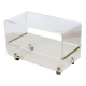 Design TV furniture Coffee table Plexiglas Perspex David Lange Les Invisibles 1970