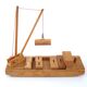Vintage 60s wooden toy boat by "Sliedrecht"