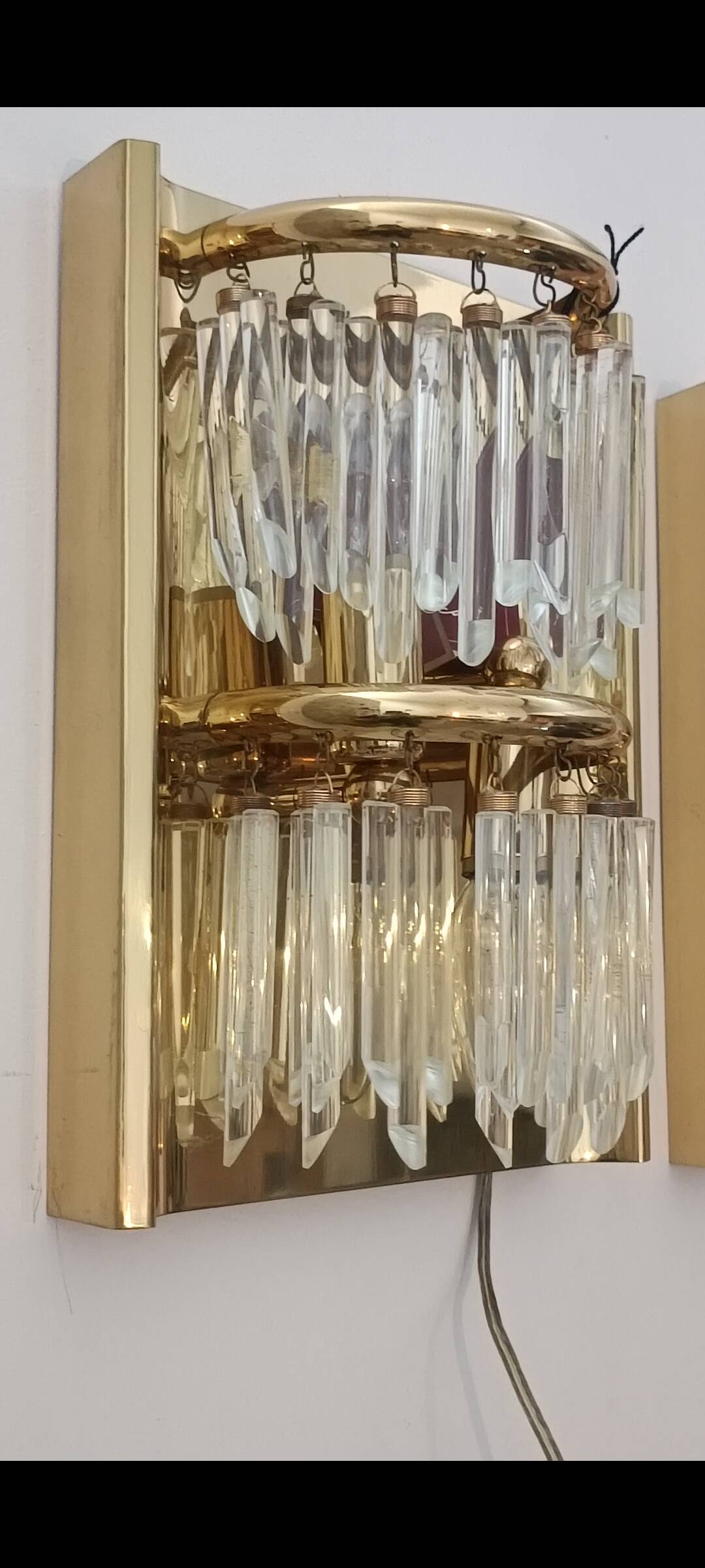 Pair of wall sconces by Lumica 1970s