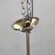 Art Deco Chrome and Opaline Glass Chandelier, 1930s