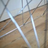Max Sauze's "Dining Table" steel and glass, France, circa 1970