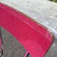 Vintage red Formica & chrome chair — 50s/60s Pop Chic style