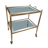 Rolling dessert with removable gold metal tray