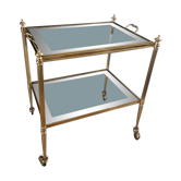 Rolling dessert with removable gold metal tray