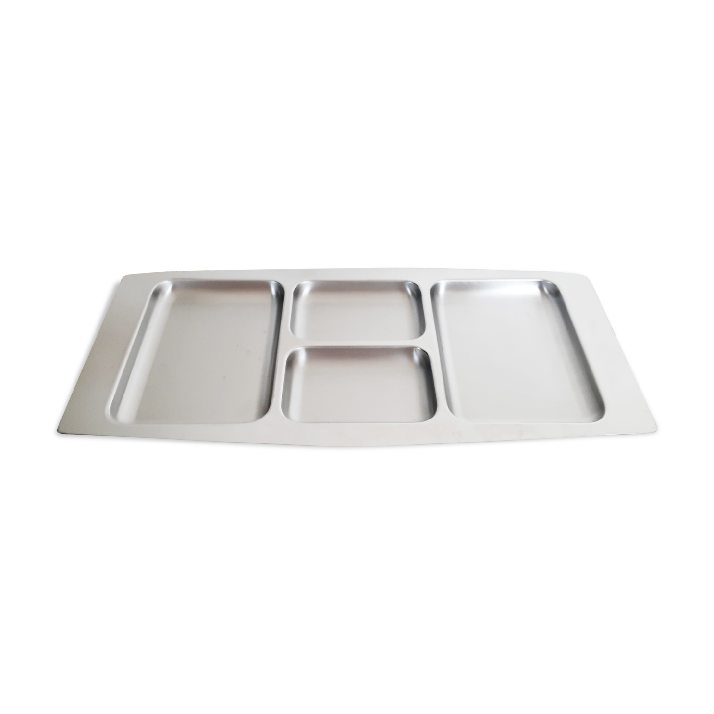 Vintage stainless steel aperitif dish