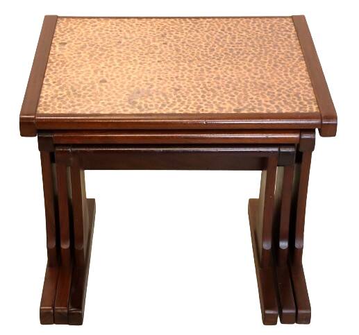 mid century  Copper nesting tables 'Birstall'