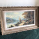 Tableau paysage de montagne