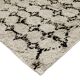 Carpet berbere ecru tribal pattern black 120x170 cm