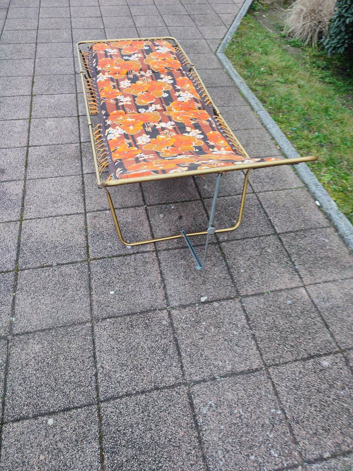 Transat chaise lit vintage Lafuma